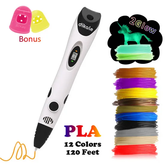 Dikale Lapiz 3d Para Dibujar 3D Drawing Printing Printer Pen Stencils Ebook  Refills PLA Filament For Kids Adult Art Gift 20 From Baby_bazaar, $40.55
